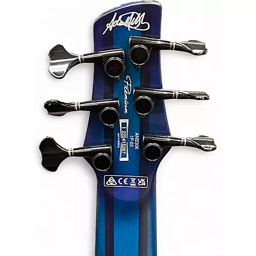 Used 2022 Ibanez ANB306 Adam Nitti SP Trans Blue Electric Bass Guitar Trans Blue