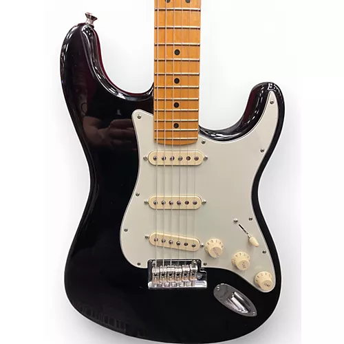 Used Fender American Professional II Stratocaster Black and White Solid Body Electric Guitar Black and White