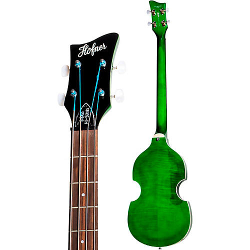 Hofner Ignition Series Short-Scale Violin Bass Guitar Green Burst