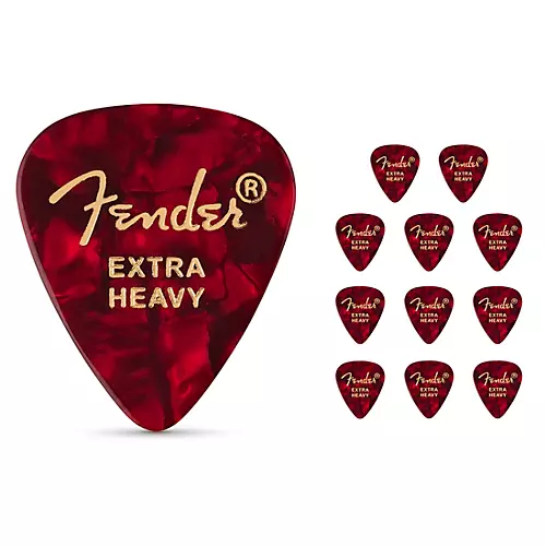 Fender 351 Premium Celluloid Guitar Picks 12-Pack Purple Moto X-Heavy