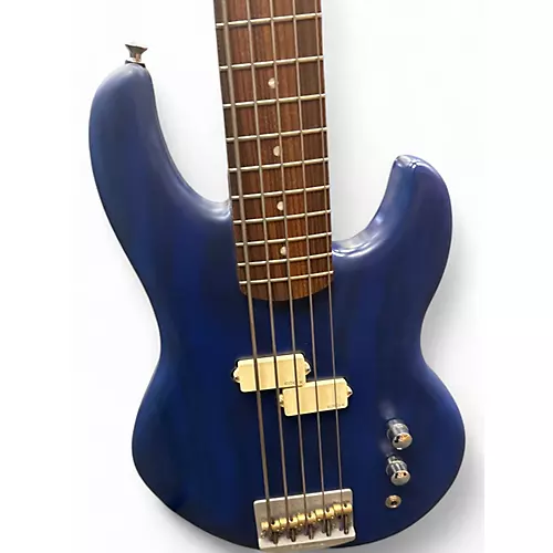 Used Alien Audio constellation 5 string Blue Electric Bass Guitar Blue