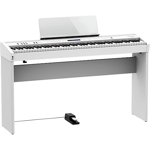 Roland FP-60X Digital Piano With Matching Stand and DP-10 Pedal White