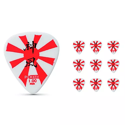 Pick Boy Heavy Metal Rising Sun Celltex Guitar Picks .75 mm 10 Pack