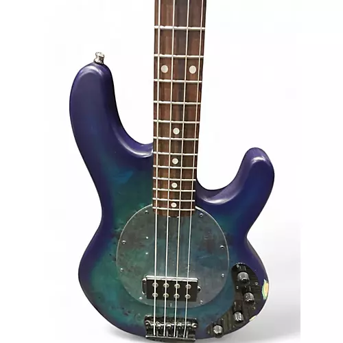 Used Sterling by Music Man Ray34 Blue Electric Bass Guitar Blue