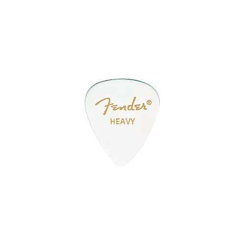 Fender 351 Standard Guitar Pick. White Extra Heavy 12 Pack