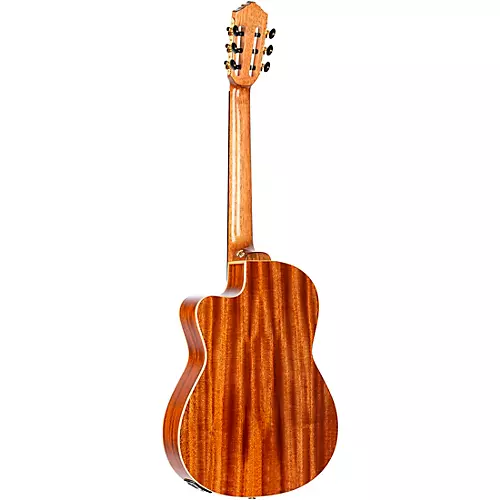 Ortega RCE138-T4 Thinline Acoustic-Electric Nylon Guitar High Gloss Natural