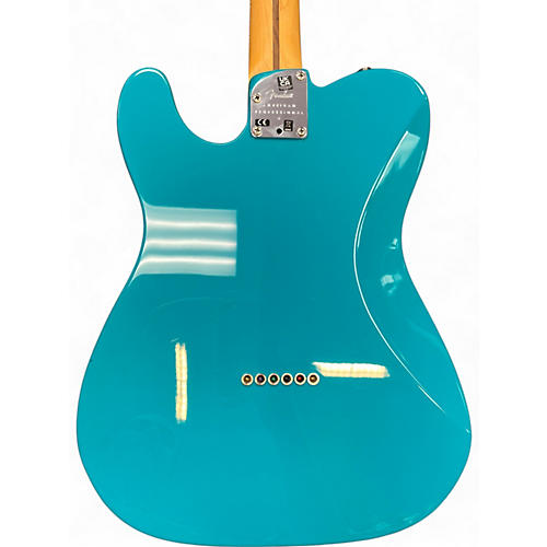 Used Fender American Professional Telecaster Deluxe Miami Blue Solid Body Electric Guitar Miami Blue