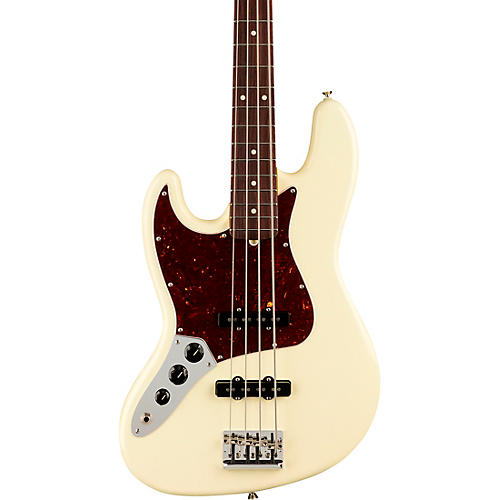 Fender American Professional II Jazz Bass Rosewood Fingerboard Left-Handed Olympic White
