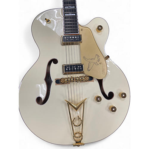 Used Gretsch Guitars G6139 White Falcon Olympic White Hollow Body Electric Guitar Olympic White