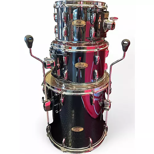 Used Pearl 4 Piece SESSION STUDIO SELECT Black Chrome Drum Kit Black Chrome