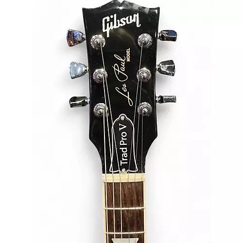 Used Gibson Les Paul Trad Pro Transparent Ebony Burst Solid Body Electric Guitar Transparent Ebony Burst