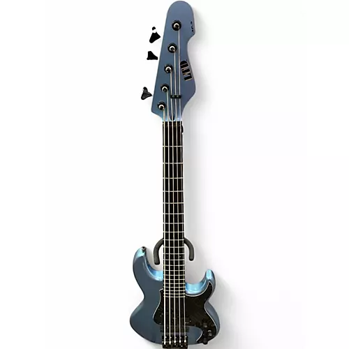 Used ESP LTD AP5 Blue Electric Bass Guitar Blue