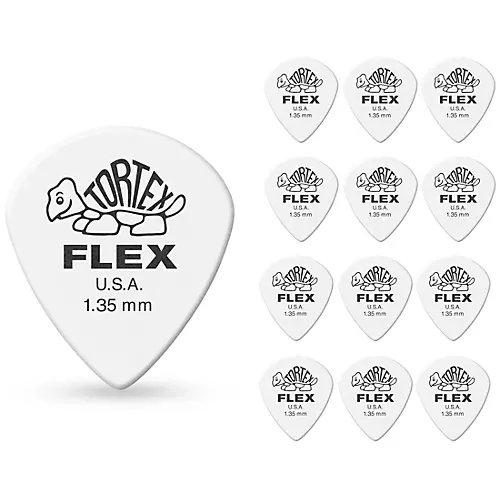 Dunlop 468 Tortex Flex Jazz III Picks 1.14 mm 72 Pack