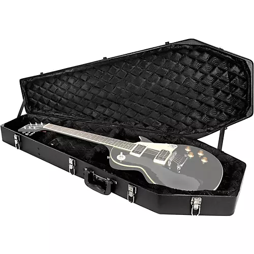 Coffin Case G-185R Universal Guitar Case Black Red