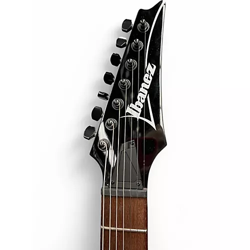 Used Ibanez RG7421 RG Series Pearl Black Fade Metallic Solid Body Electric Guitar Pearl Black Fade Metallic