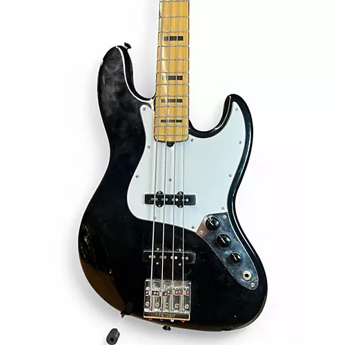Used 1999 Fender Geddy Lee Signature Jazz Bass Black Electric Bass Guitar Black