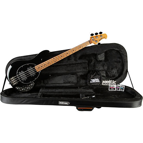 Ernie Ball Music Man StingRay Special HH Electric Bass Guitar Black and Chrome