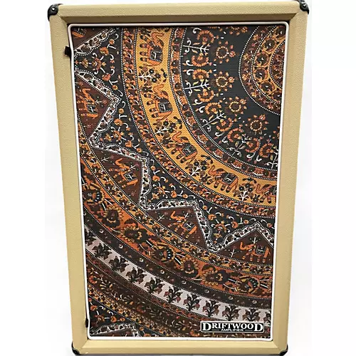 Used Driftwood Amplifiers 2x12 Vertical Creamback Guitar Cabinet