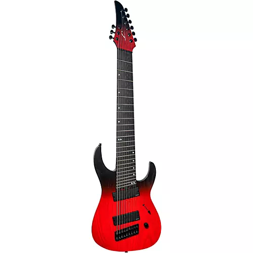 Legator Ninja 9-String Multi-Scale Electric Guitar Crimson