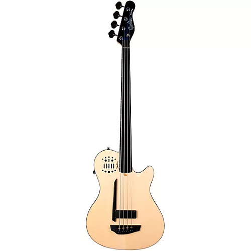 Godin A4 Ultra Natural Fretless Semi-Acoustic Bass Natural
