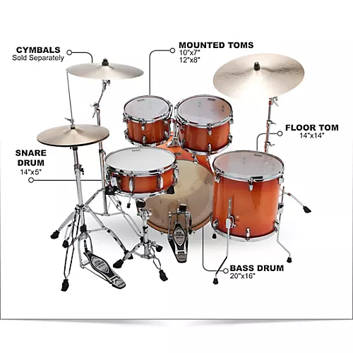 TAMA Superstar Classic 5-Piece Shell Pack With 20