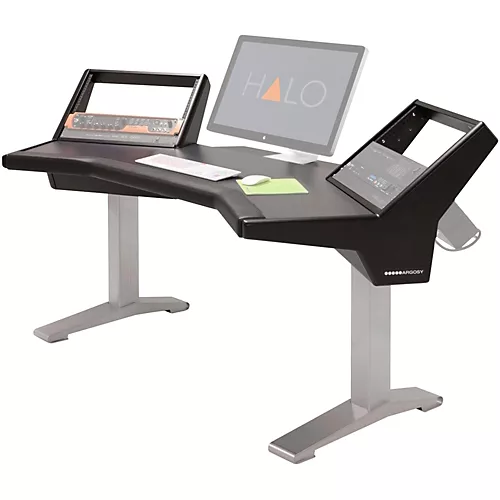Argosy Halo Base Workstation Desk With Original Hautelink Pattern Desktop