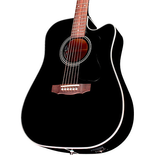 Guild D-140CE Westerly Collection Dreadnought Acoustic-Electric Guitar Black