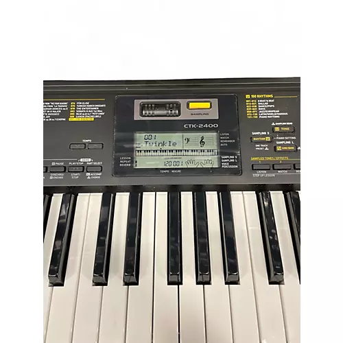 Used Casio CTK2400 61-Key Portable Keyboard