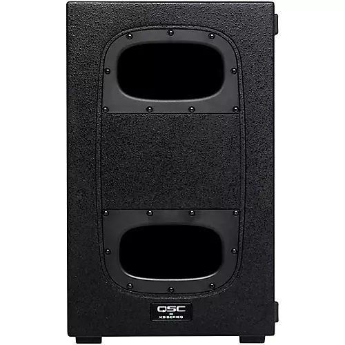 QSC Two LA112 Pole Mounted Active Line Array Speakers Package With Two KS212C Subwoofers