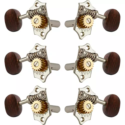 Grover Sta-Tite With 18:1 Gear Ratio 97-18 Series Rosewood Button Tuning Machines Gold