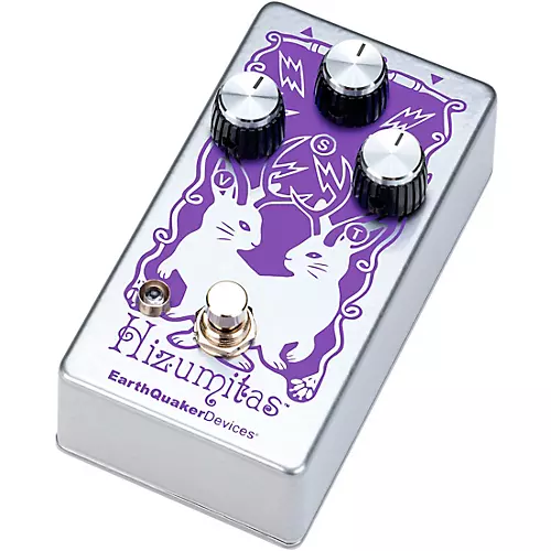 EarthQuaker Devices Hizumitas Fuzz Sustainar Effects Pedal Purple and Silver