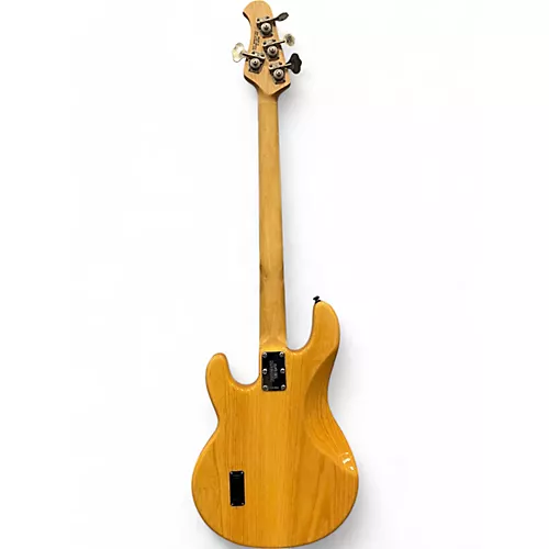Used Ernie Ball Music Man sting ray 4 h f Yellow Electric Bass Guitar Yellow