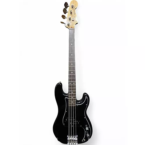 Vintage 1980 Squier Precision Bass Black Electric Bass Guitar Black