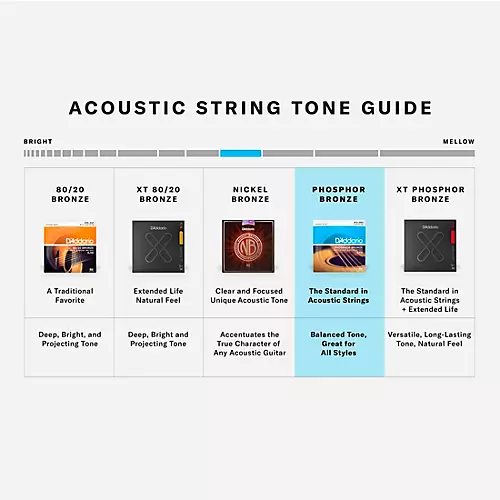 D'Addario EJ39 PB Medium 12-String Acoustic Guitar String Set