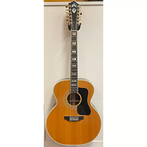 Vintage 1980 Guild F-512 Natural 12 String Acoustic Guitar Natural