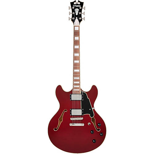 D'Angelico Premier DC Semi-Hollow Electric Guitar Solid Black