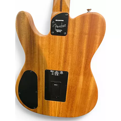 Used Fender Acoustasonic Player Telecaster Brushed Black Acoustic Electric Guitar Brushed Black