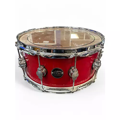 Used DW 14X6.5 Performance Series Snare Red Drum Red 213