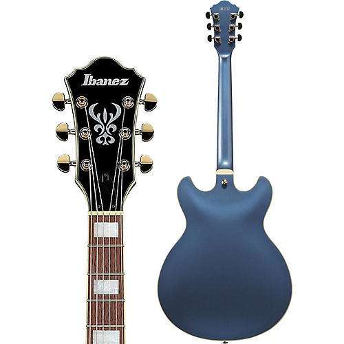 Ibanez Artcore AS73G Semi-Hollow Electric Guitar Moonstone Silver Flat