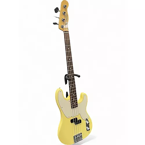 Used Fender Mike Dirnt Signature Precision Bass TV Yellow Electric Bass Guitar TV Yellow