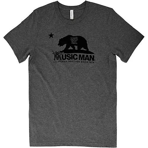 Ernie Ball Music Man Music Man Bear T-Shirt XX Large Heather Gray