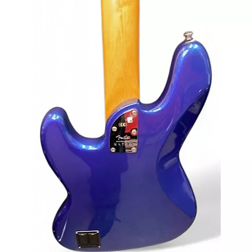Used Fender American Ultra Jazz Bass Blue Electric Bass Guitar Blue