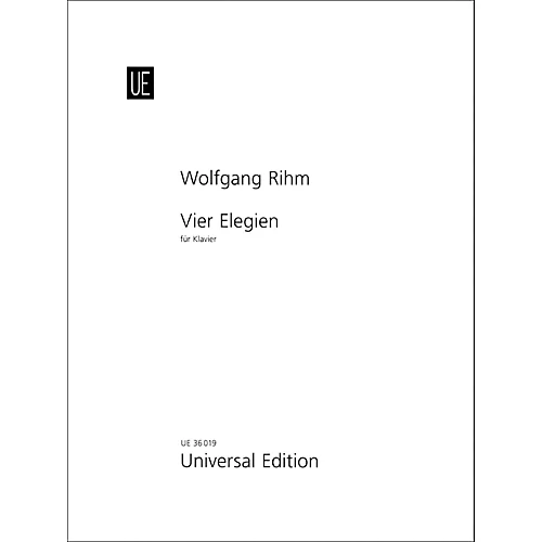 Carl Fischer Vier Elegien - Piano