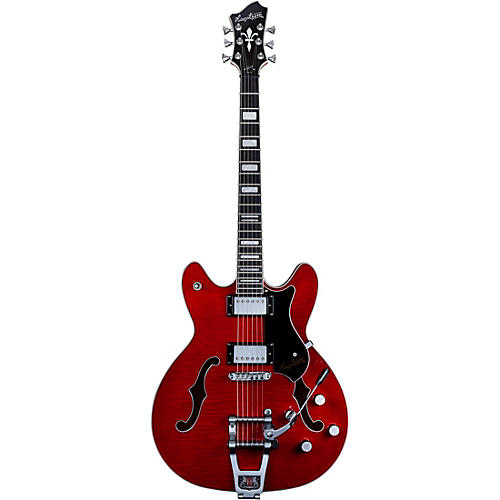 Hagstrom Tremar Viking Deluxe Electric Guitar Transparent Wild Cherry