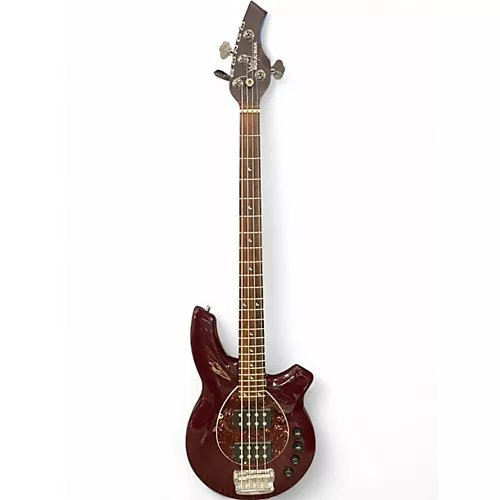 Used 2019 Ernie Ball Music Man Bongo 4 String Burgundy Electric Bass Guitar Burgundy
