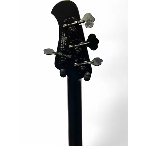 Used Ernie Ball Music Man Stingray Stealth HH 4 String Black Electric Bass Guitar Black