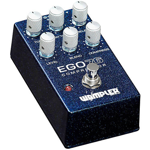 Wampler Ego 76 Compressor Effects Pedal Blue Sparkle