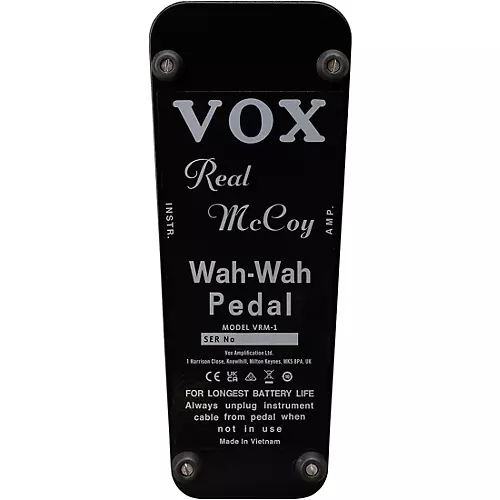 VOX VRM-1 Real McCoy Wah Effects Pedal Black