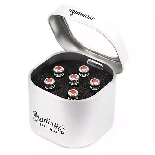 Martin Luxe Liquidmetal Bridge Pin Set Bone Pearl