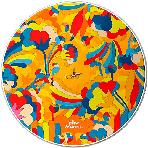 EVANS Yellow Submarine Primrose Prairie Bass Drumhead 20 in.